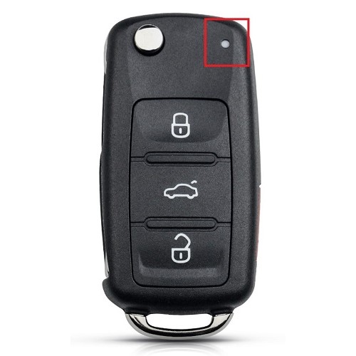 Bilnøglehus til VW / Skoda - 3-knapper