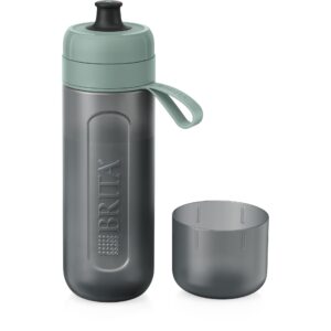 Brita Fill & Go Active – Mørkegrøn 0,6 L vandflaske med 2 MicroDisc-filtre