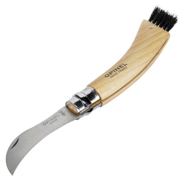Opinel No. 08 Mushroom Foldekniv med Børste