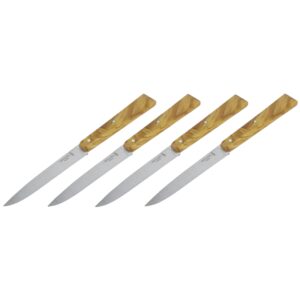 Opinel Sæt med 4 Bordknive Bon Appétit South Oliventræ No. 125
