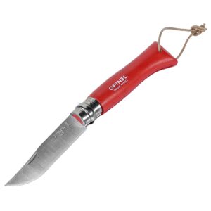 Opinel Foldekniv No. 08 – Rød med Skede
