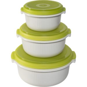 EMSA Micro Family Mikrobølge Starter Set – 3 dele i hvid/grøn