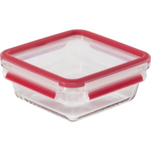 EMSA Clip & Close Glass Food Container 0,8 L med rødt låg