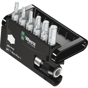 Wera Bit-Check 7 Hex-Plus 1 – 7-delt unbrakobitsæt med Rapidaptor