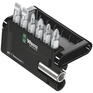 Wera Bit-Check 7 Universal 1 SB – 7-delt bitsæt med Rapidaptor