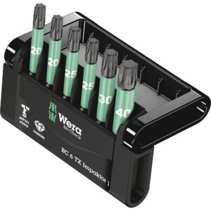 Wera Bit-Check 6 TX Impaktor 1 – 6-delt Torx®-bitsæt med diamantbelægning