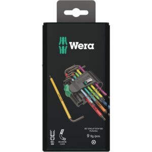 Wera 967/9 TX BO SB L-key set, Blacklaser – 9 dele