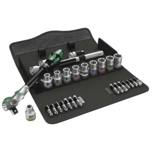Wera 8100 SC 6 Zyklop Speed skraldenøglesæt – 1/2" drev, metrisk, 28 dele