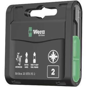 Wera Bit-Box 20 BTH PZ – 20 stk. PZ2 x 25 mm BiTorsion-bits
