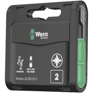 Wera Bit-Box 20 BTZ PZ – 20-delt PZ2 BiTorsion bitsæt