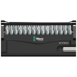 Wera Bit-Check 30 Wood 2 SB – 30-delt bitsæt med universal bitholder