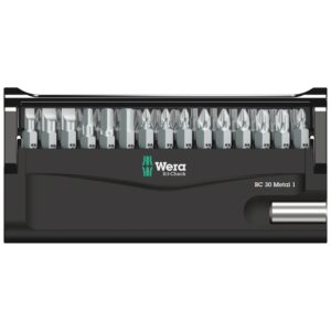 Wera Bit-Check 30 Metal 1 SB – 30-delt bitsæt med universal bitholder