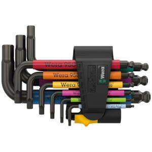 Wera 950/9 Hex-Plus Multicolour Imperial 3 Vinkelnøglesæt – 9 dele
