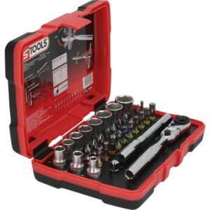 KS Tools 1/4" TORSIONpower topnøglesæt, 33 dele