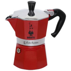 Bialetti Moka Express 3-kops Rød (Rossa) – Espressokande