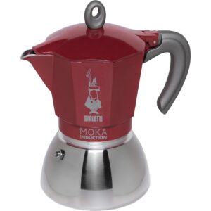 Bialetti Moka Induction 6-kops Rød – Espressokande til induktion