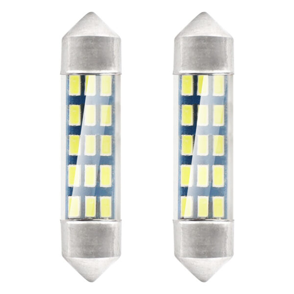 LED Standardpære 15x3014 SMD Festoon C5W/C10W/C3W 39mm – Hvid 12V