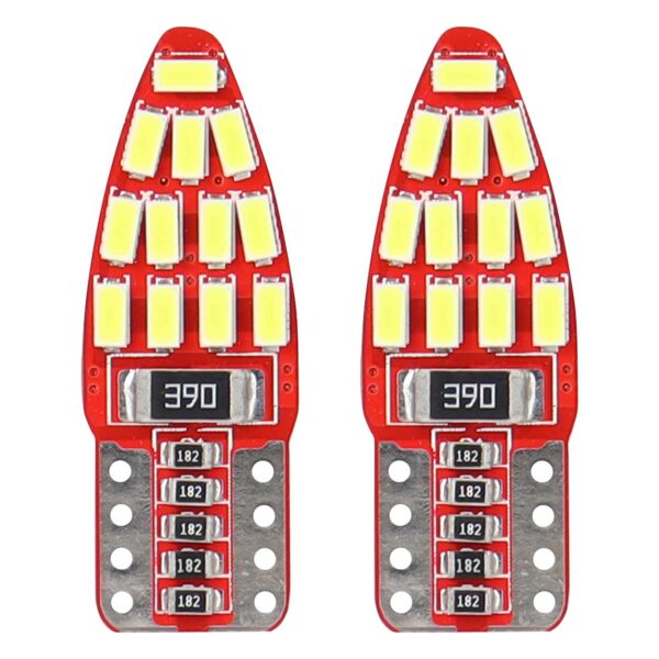 LED W5W 24x3014 CANBUS – Klar hvid 5600K (2 stk.)