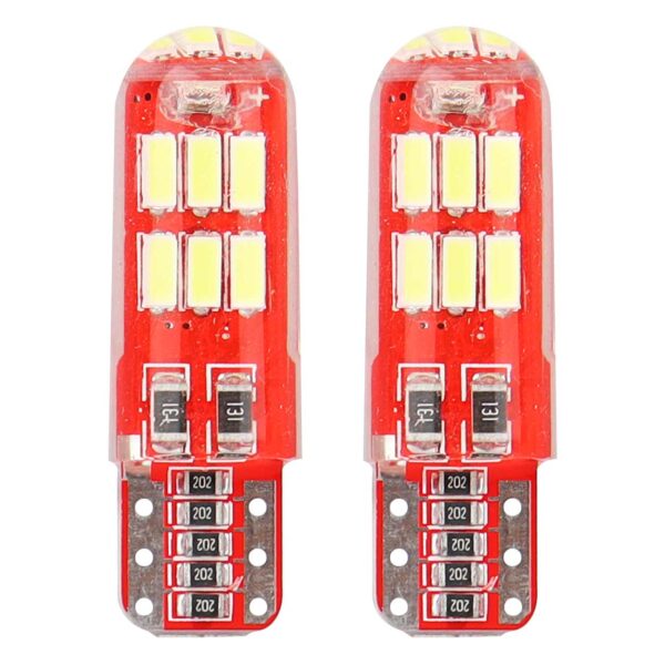 LED W5W 15x SMD 4014 Hvid – Kraftig LED-pære med CANBUS, 12V – 2 stk.