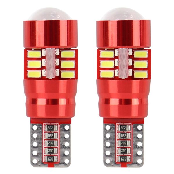 LED W5W 27x3014 CANBUS 12–24V – 2 stk.