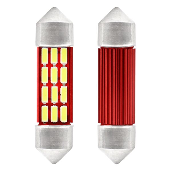 LED Festoon C5W/C10W/C3W 36mm 12x4014 CANBUS – Hvid 5600K (2 stk.)
