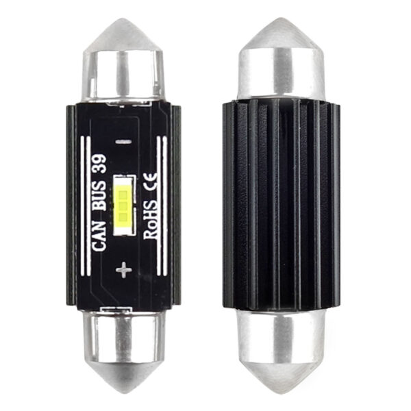 LED C5W 39mm 1x SMD 1860 Hvid – Kraftig festoon-LED med CANBUS, 12–24V – 2 stk.