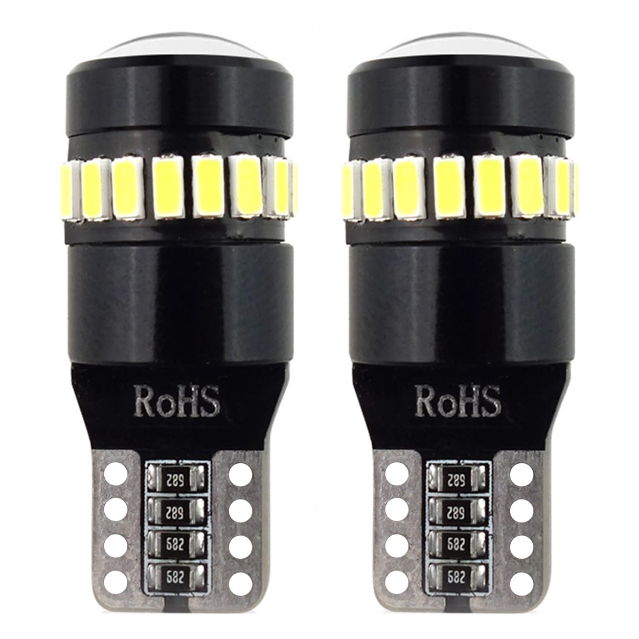 AMiO T10 W5W LED CANBUS 18+1SMD 12V/24V Hvid
