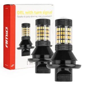 2-i-1 LED DRL & Blinklys – PY21W / BAU15S – Hvid & Orange