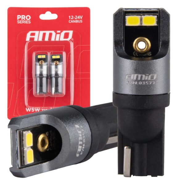 LED Pærer W5W 4xSMD 2016 CANBUS – 12/24V (Hvid 6000K)