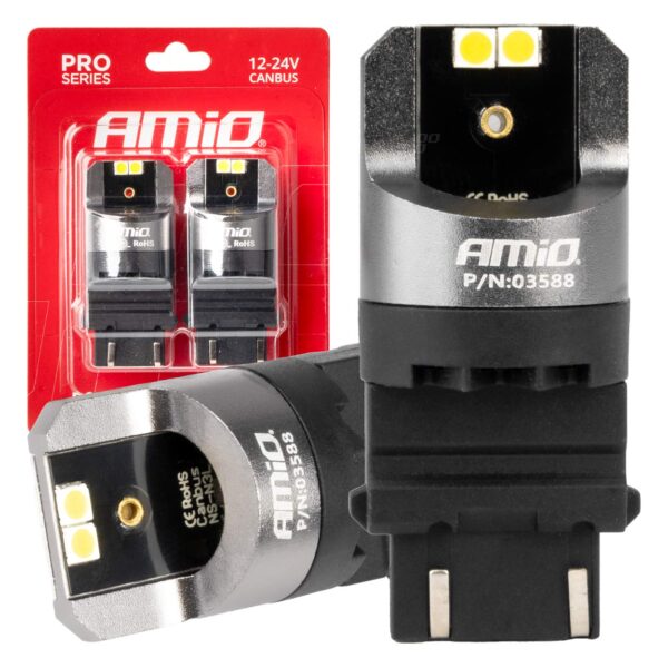 LED Pærer P27/7W 4xSMD 3030 CANBUS – 12/24V (Hvid 6000K)