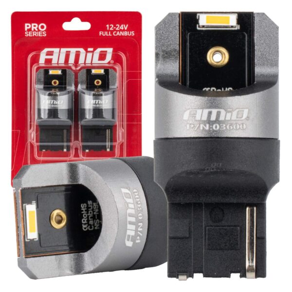 LED Pærer WY21W 2x1860 SMD CANBUS – Amber 12/24V