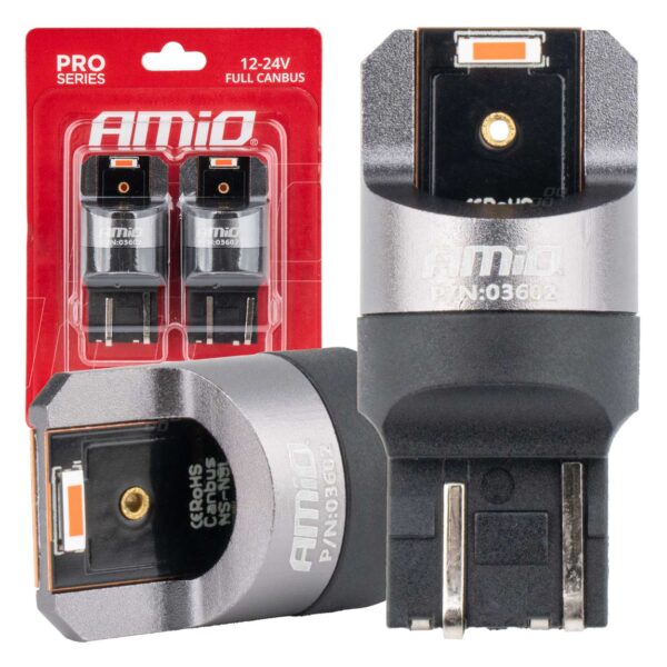 LED Pærer W21/5W 2x1860 SMD CANBUS – Rød 12/24V
