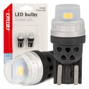 LED W5W 2x SMD 3020 – 12V/24V – 6000K Hvid – sæt á 2 stk.