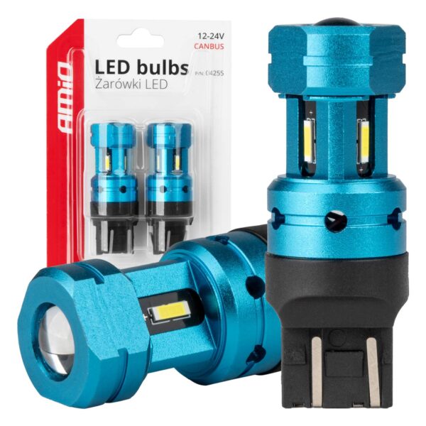 LED CANBUS T20 7443 W21/5W 4SMD 1860 Hvid – Effektiv og stilren LED-pære