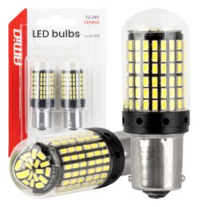 LED CANBUS 1156 BA15S P21W R10W R5W 4SMD 1860 – Hvid pære