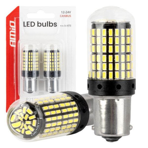 LED CANBUS 1156 BA15S P21W R10W R5W 4SMD 1860 – Hvid pære