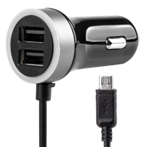 Billader PCH PRO-01 microUSB + 2x USB-A 2,4A – 12/24V