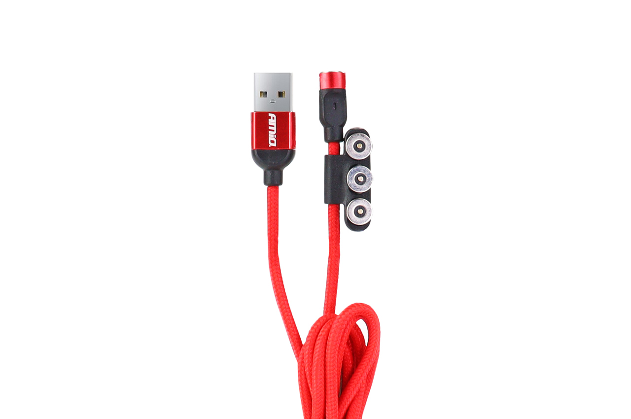 Magnetisk ladekabel Combo – Lightning / USB-C / Micro USB 1 meter - Billede 2