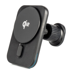 Magnetisk Trådløs Billader med Holder – Qi2 15W, Vent & Dashboard