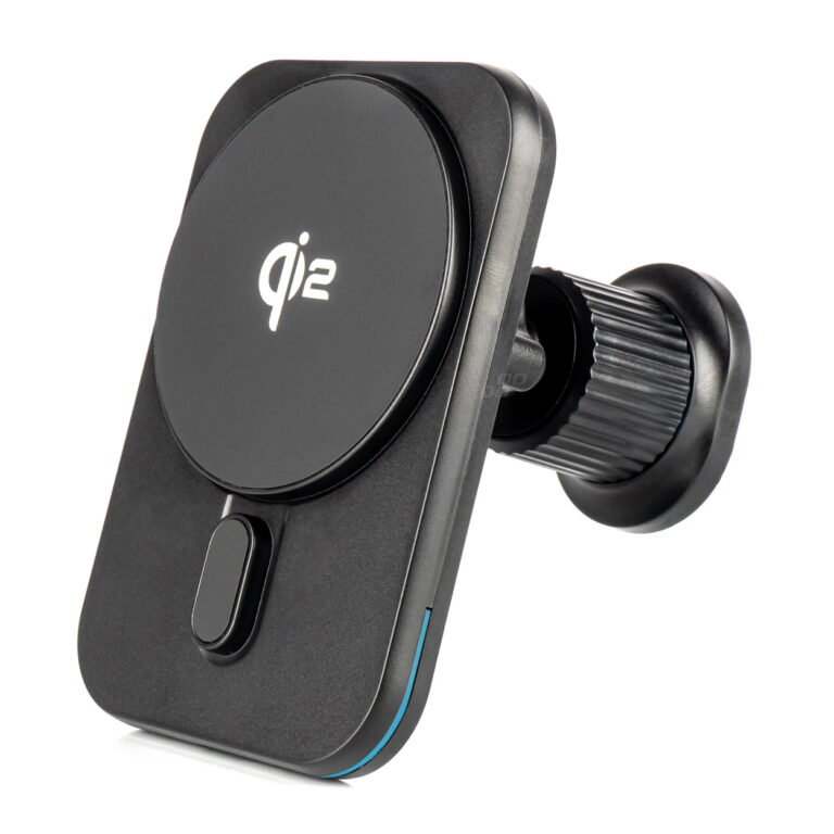 Magnetisk Trådløs Billader med Holder – Qi2 15W, Vent & Dashboard