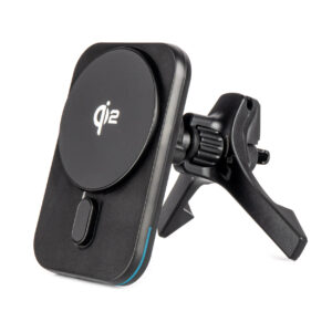 Magnetisk Trådløs Billader med Holder – Qi2 15W, Vent & Dashboard