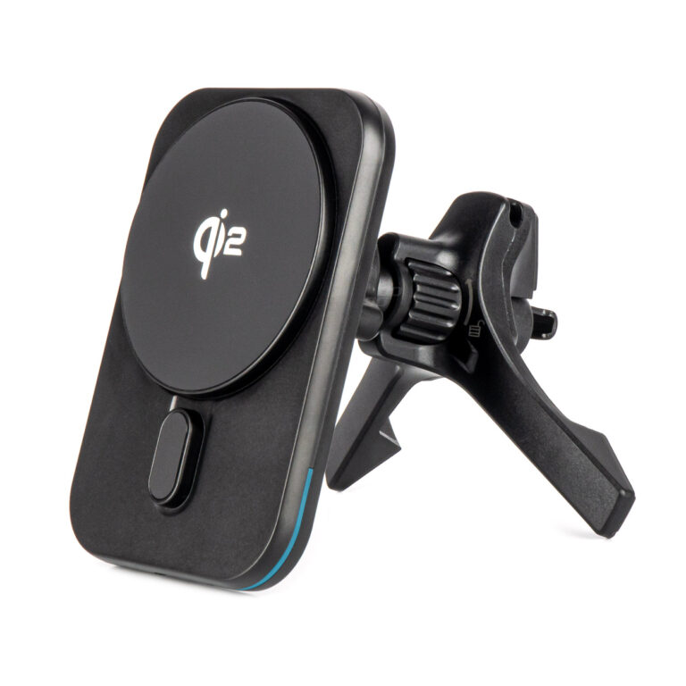 Magnetisk Trådløs Billader med Holder – Qi2 15W, Vent & Dashboard