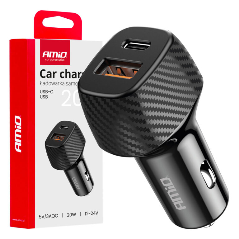 Billader QC + PD 20W USB-A + USB-C – Hurtig opladning