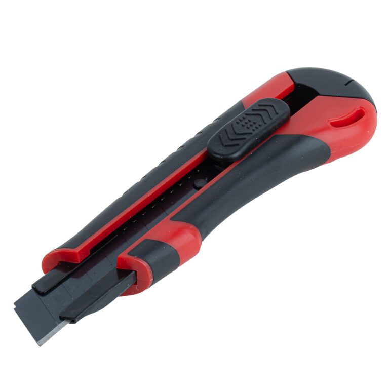 ABS Hobbykniv 100 x 18 x 0,5 mm – AMIO-04812 med sort SK5 blad