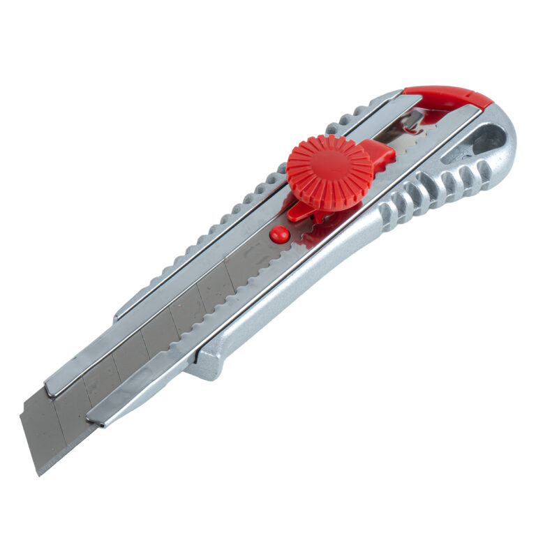 Aluminium Hobbykniv 100 x 18 x 0,5 mm – med låseskrue