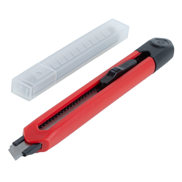 ABS Hobbykniv 80 x 9 x 0,4 mm – Sæt med 1 kniv + 5 ekstra blade