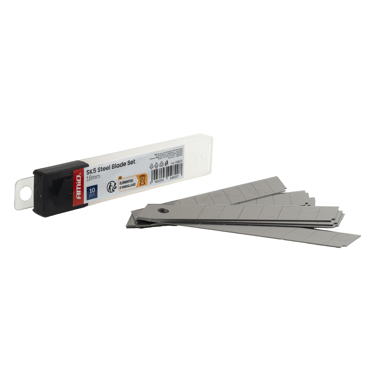 Reserveblade SK5 Stål 100 x 18 x 0,5 mm – Sæt med 10 stk.