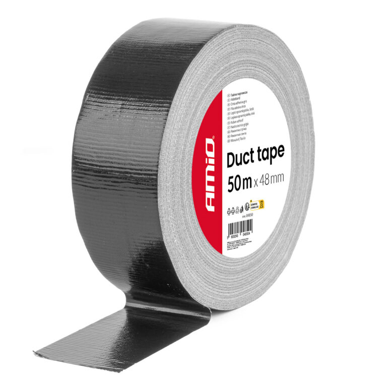 Sort Gaffatape 48 mm x 50 m x 0,19 mm – Ekstra lang og slidstærk
