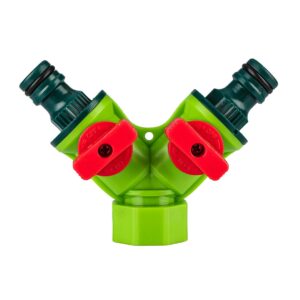 2-vejs Y-fordeler til hane med ventiler 3/4"