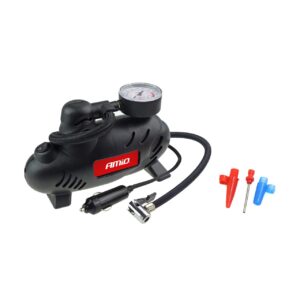 12V Luftkompressor til bil – kompakt med manometer